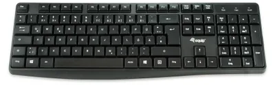 Obrázek produktu pro Drátová klávesnice USB Equip - standardní - USB - QWERTY - černá