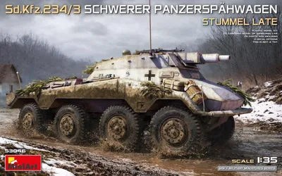 Produktbild von MINIART MA53046 Sd.Kfz.234/3 Schwerer Panzerspähwagen Stummel La
