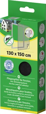 Produktbild von IS-A-Gitter-Fenster 130 x 150 cm anthrazit mit Klettband