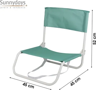 Produktbild von Sunnydays 45x45x52 cm Strandstuhl Strandhocker Campingstuhl 224215