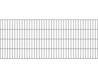 Zdjęcie produktu dla Alberts 642891 Płot podwójny, powlekany tworzywem sztucznym, antracyt, wysokość 80 cm