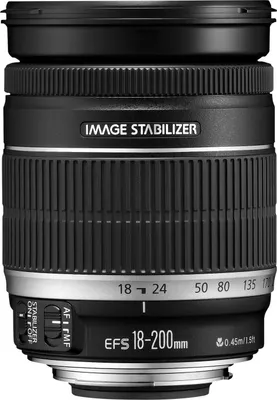 Produktbild von Canon EF-S 18-200mm f/3.5-5.6 IS, 16/12, 18 - 200 mm, Bildstabilisator, Canon EF-S