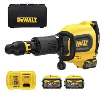 Image de Marteau de démolition SDS-max XR FLEXVOLT DEWALT DCH911X3-QW 54V 3X3Ah Li-Ion Brushless 27J