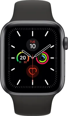Image de Apple Watch Series 5 OLED 44 mm Numérique 368 x 448 pixels Écran tactile Gris Wifi GPS (satellite)
