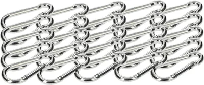 Zdjęcie produktu dla KOTARBAU® Karabinek Strażacki Karabińczyk Zaczep Hak Do Lin 40 MM Zestaw 25 SZT