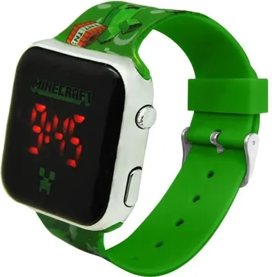 Zdjęcie produktu dla Zegar LED, Minecraft, dla dzieci, wielokolorowy, okrągły, wodoodporny