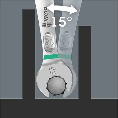 Produktbild von Wera 6003 Joker 15 Set 1 Ringmaulschlüssel-Satz