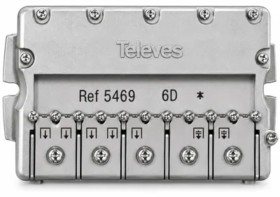 Produktbild von CABLEPELADO Verteiler, Splitter, Koaxial, EasyF-Verbindung, minimale Signaldämpf