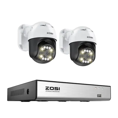 Produktbild von 8MP Sicherheitskamerasystem, KI-Erkennung, 4K NVR, Zwei-Wege-Audio, 8MP 2 Stück Kameras/liliKeine/li/ul/div