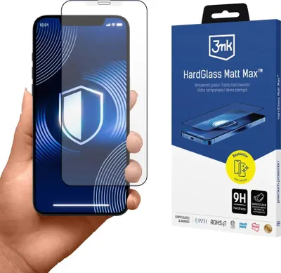 Produktbild von 3mk Display Schutzglas HardGlass Matt Max für Apple iPhone X/XS/11 Pro 0,3mm 9H