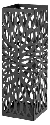 Image de Omgoods - Porte-parapluies moderne en métal, design ouvert, couleur noire