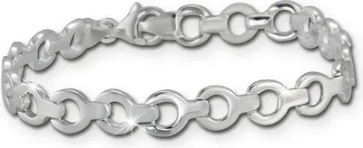 Productafbeelding van SilberDream 19 cm zilveren armband, rond, mat, zilveren damesarmband, artikelnummer D2SDA439J