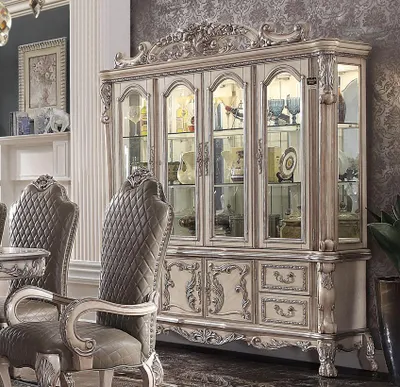 Produktbild von Klassisch Design Vitrine Glasschrank Vitrinen Schrank Schaukasten Regal Barock