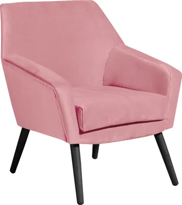 Produktbild von Max Winzer Sessel Alegro - Samtvelours rosé - Maße: 67 x 71 x 81 cm