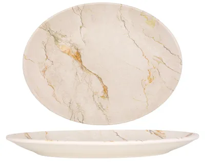 Image de Assiette de service Bonna - Granix - Porcelaine - 36x28 cm