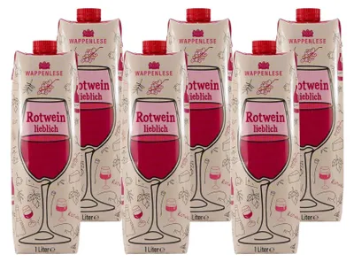 Produktbild von Wappenlese Rotwein -lieblich- (12 x 1,0L)