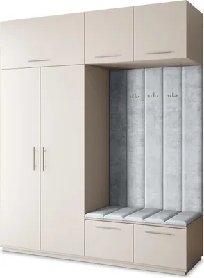 Produktbild von Masseno Garderobe-Set REMA 200/240/60 cm Modern Garderobenschrank Kaschmir