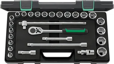 Immagine prodotto di Set di chiavi a bussola Stahlwille 52/22/6 1/2" quadrato 96031409