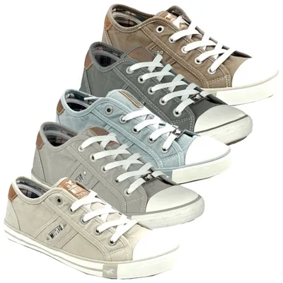 Produktbild von Mustang Damen Sneaker Schnürschuhe Halbschuhe 1099-302, Größe:40 EU, Farbe:Beige