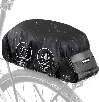 Image de Eyein Housse de pluie imperméable pour sacoche de vélo 5-18L - Noir