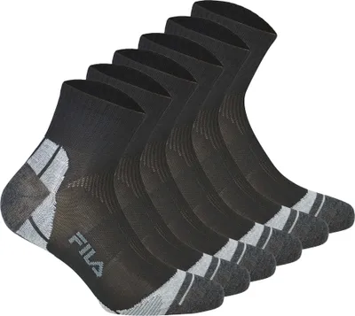 Produktbild von FILA Unisex Socken, 6 Paar - Quarter Multisport, Kurzsocken Schwarz 39-42