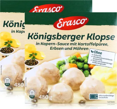 Produktbild von Erasco Königsberger Klopse 480g Fertigessen (2er Pack)