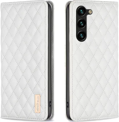 Produktbild von Galaxy S23+ Hülle, Elegant Bookstyle Flip Leder Kartenfächer Schutzhülle mit Ständer für Samsung Galaxy S23+ Weiß