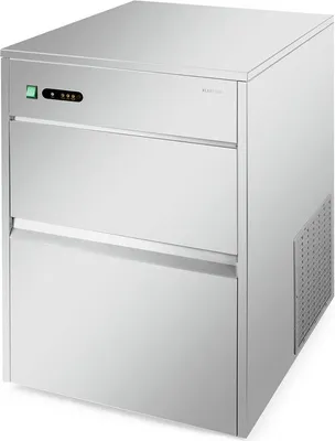 Produktbild von Klarstein Eiswürfelmaschine, Profi Ice Maker, Eiswürfelbereiter für Klare Eiswürfel, Eiswürfelmaschine für Gastro & Zuhause, Leise Eiswürfelmaschine Groß mit Eiswürfelbehälter, 260W, 50kg/Tag, Silber