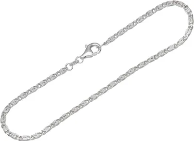 Produktbild von Armband 925 Sterling Silber 19cm S Panzerkette diamantiert Herren Armbandkette