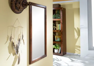 Produktbild von MASSIVMOEBEL24 Spiegel Akazie 115x6x60 nougat lackiert OXFORD #327