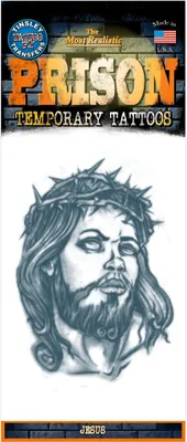Produktbild von Jesus Klebe-Tattoo - Fasching Halloween Karneval