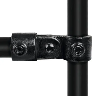 Produktbild von Buildify Gelenkstück schwarz für Gerüstrohr schwarz Ø 33 mm