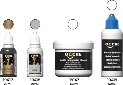 Obrázek produktu pro Základní sada OcCre - plnič, bezbarvý nátěr, základní nátěr + bitumen