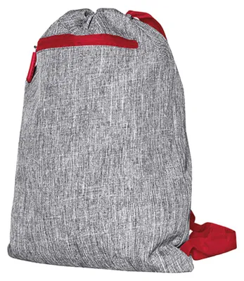 Immagine prodotto di Bags2Go - Borsa da ginnastica "Miami" LT3075 (taglia unica) (grigio melange/rosso)
