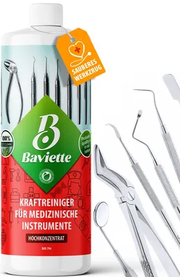 Obrázek produktu pro BAVIETTE Bio 794 Čisticí prostředek na přístroje, 500 ml – pro předčištění lékařských přístrojů v lékařských ordinacích, klinikách a laboratořích
