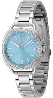 Obrázek produktu pro Invicta Wildflower 47327 Dámské Hodinky - Quartz Hnutí - Nerezová Ocel s Modrým Ciferníkem - 32 mm