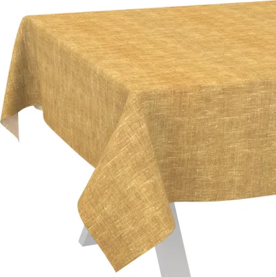Produktbild von Tischdecke Melliert Senfgelb 220x140cm Schnittkante
