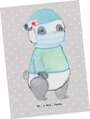 Produktbild von Mr. & Mrs. Panda Postkarte Chirurgin Herz - Grau Pastell - Geschenk, Krankenhaus, Postkarten, Ärztin, Grußkarte, Fotokarte, Ansichtskarte, Arzt, Krankehaus, OP, bildkarte