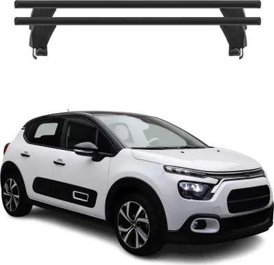 Produktbild von Menabo Dachträger Grundtäger für Citroën C3 mk4 / e-C3 2024-2025 Alu Schwarz 2x