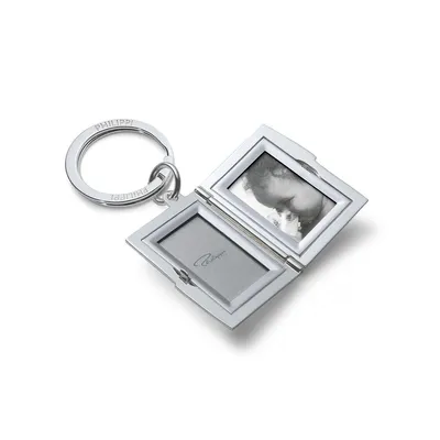 Image de Porte-clés photo avec espace pour 2 photos, élégant et brillant