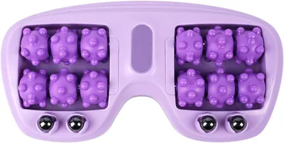 Productafbeelding van Houten voetmassager, reflexologie roller, Shiatsu, voor voetpijn, 1 stuk, voor voetmassage