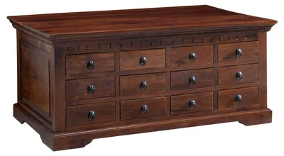 Produktbild von MASSIVMOEBEL24.DE Couchtisch Akazie 120x70x54 nougat lackiert OXFORD #322