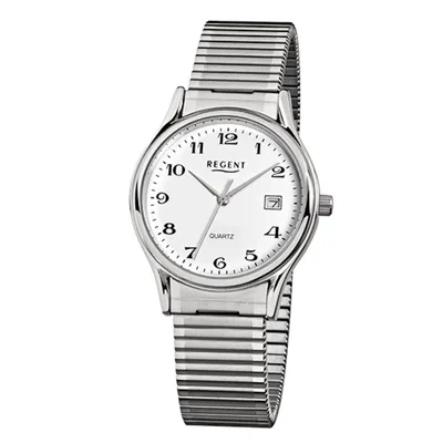 Produktbild von Regent Herren-Armbanduhr XL Analog Edelstahl 11310038