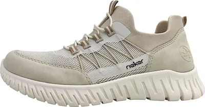 Image de Chaussures Rieker pour femmes, chaussures basses, mocassins, couleur beige, style décontracté