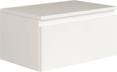 Obrázek produktu pro Selsey Bemmi - Nástěnný noční stolek se zásuvkou, bílý, 49 cm