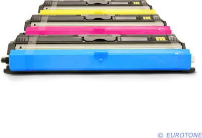 Produktbild von 3x Eurotone Toner Alternative für Epson C13S050556 Blau Cyan / C13S050555 Rot Magenta / C13S050554 Gelb Yellow