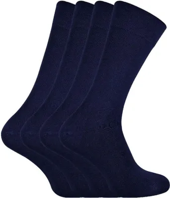 Produktbild von Sock Snob - 4er Pack Herren und Damen Bio Bambussocken Atmungsaktive Socken Uni