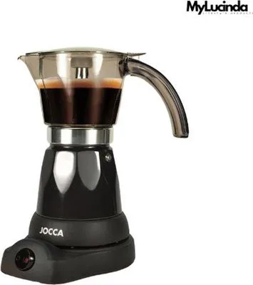 Produktbild von Espressomaschine für 4 Tassen, tragbar, 360° Drehbasis, Hitzebeständig