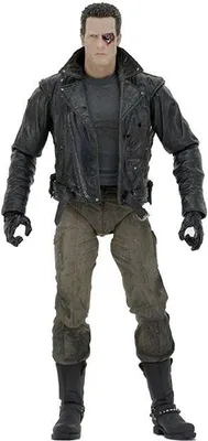 Produktbild von NECA Terminator Police Station Assault T-800 Motorcycle Jacket Ultimate Actionfigur 18 cm NECA51912