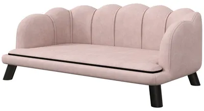 Zdjęcie produktu dla Sofa dla psów średnich i dużych – różowe | Kolor: różowy | Wymiary: 60,5 x 98,5 x 35,5 cm